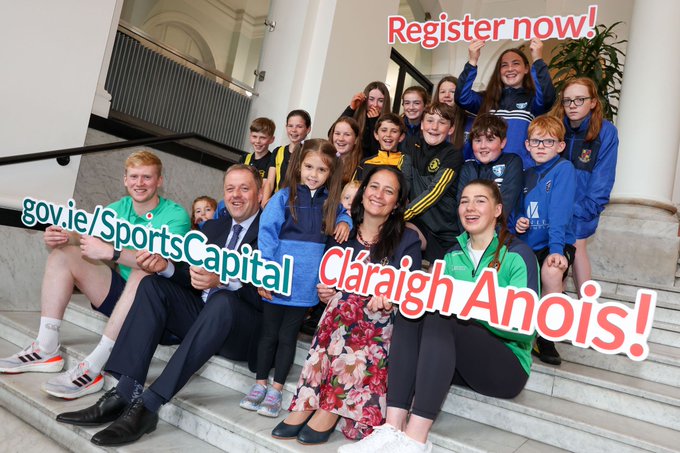 Sports Capital & Equipment Programme 2023 announced with increased thresholds for local and regional projects